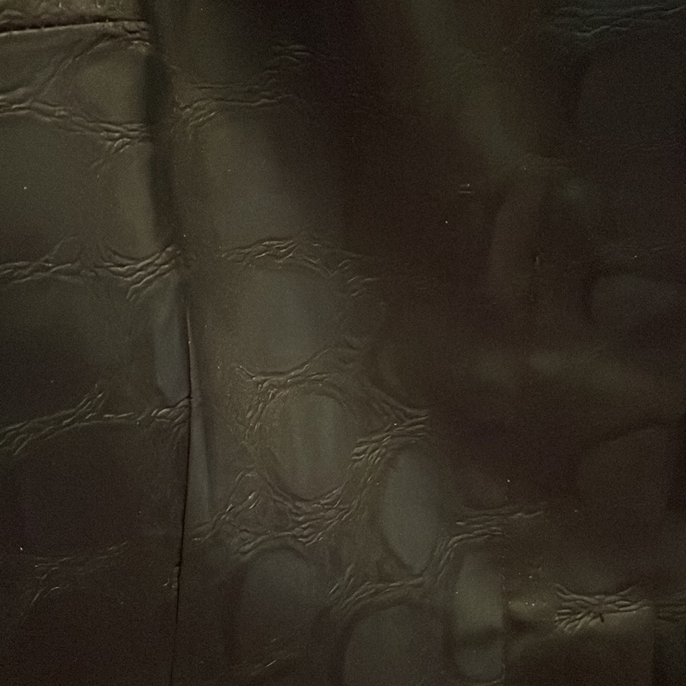 Leather Look Lightweight Jacket With Hidden Butto… - image 3